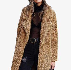 Cozy Tan Teddy Jacket for Women